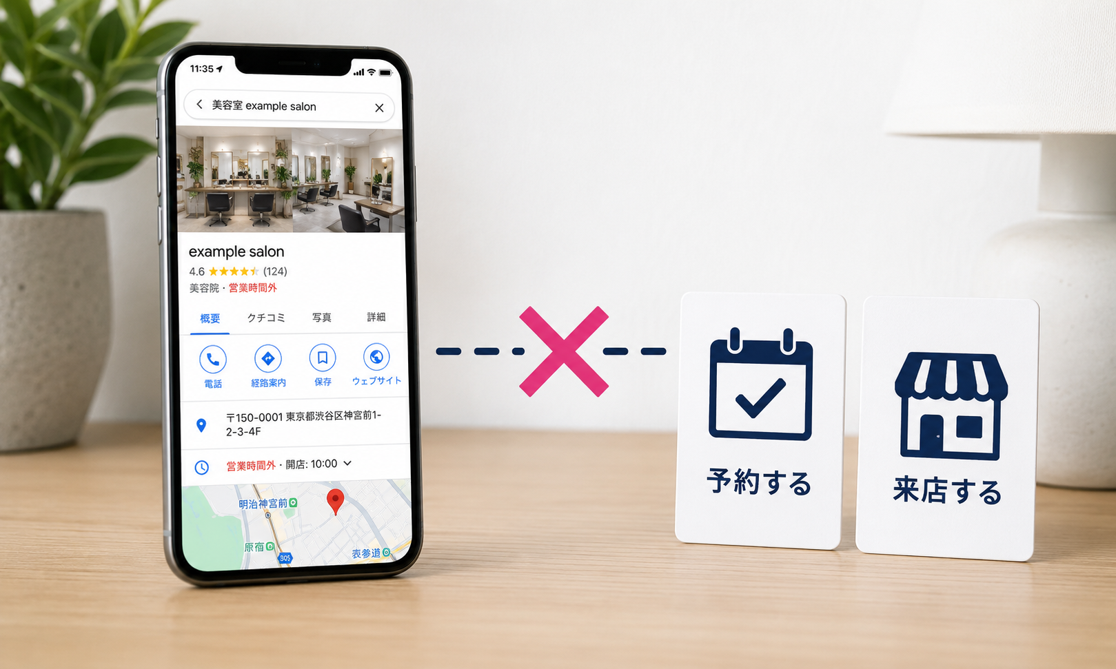 Google Mapsから予約や来店につながらない